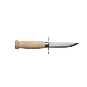 Cutit outdoor Morakniv Scout 39 (S) Natural, otel inoxidabil suedez 12C27, maner din lemn de mesteacăn, teaca din piele - Img 8