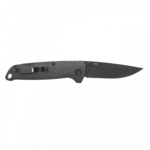 Cutit pliabil SOG Adventurer LB Blackout 13-11-01-43, lama Drop Point CRYO 5Cr15MoV Black TiNi, Lockback, maner GRN Black, EDC Outdoor - Img 4