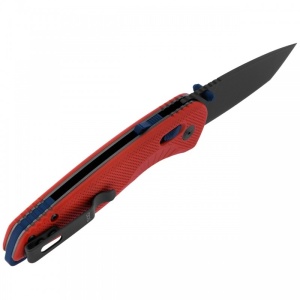 Cutit pliabil SOG Aegis AT Tanto Rescue Red 11-41-08-41, lama Tanto CRYO D2 Black TiNi, deschidere asistata S.A.T., AT-XR Lock, maner GRN Rescue Red, EDC Premium - Img 5