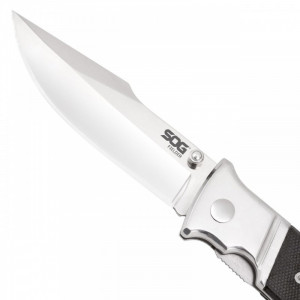 Cutit pliabil SOG Fielder G10 FF38-CP, lama Clip Point 7Cr17, Liner Lock, maner G10, EDC Outdoor Folde - Img 4