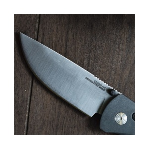 Cutit pliabil SOG Flash AT Satin Urban Gray 11-18-11-41, lama Drop Point CRYO D2, deschidere asistata, AT-XR Lock, maner GRN Urban Gray, EDC Premium - Img 9