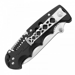 Cutit pliabil SOG Kilowatt EL01-CP, lama AUS-8, stripper cabluri integrat, Liner Lock, cutit electrician EDC - Img 5