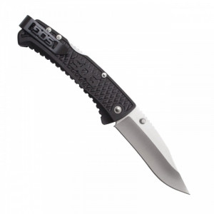 Cutit pliabil SOG Traction TD1011-CP, lama Clip Point 5Cr13MoV, Lockback, maner GRN ultraușor - Img 4