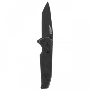 Cutit pliabil SOG Vision XR Straight 12-57-01-57, lama Tanto CTS XHP Black TiNi, XR Lock, Thumb Hole, maner G10 Black, EDC Tactical - Img 3
