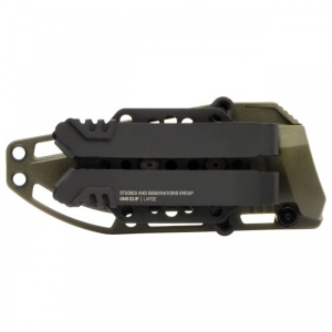 Cutit tactic SOG Trident FX Serrated FDE, otel CRYO CPM S35VN, lama 117 mm - Img 8