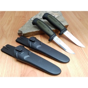 Cutit utilitar Morakniv Basic 546 (C) Military Green, lama 91 mm, otel inoxidabil - Img 11