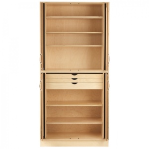 Dulap de depozitare cu usi de tabla/mesteacan CABINET 1, Sjobergs - Img 16