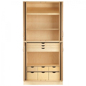 Dulap de depozitare cu usi de tabla/mesteacan CABINET 1, Sjobergs - Img 14