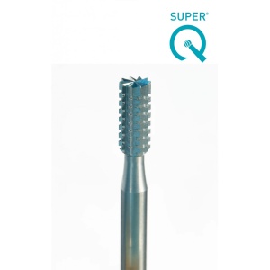 Freza cilindrica plata 34 SUPER Q, 6 buc, pentru bijutieri, Niqua