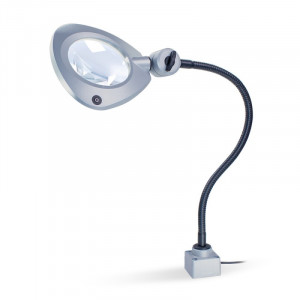 Lampa de lucru profesionala CENALED LENS DC cu lupa, cu braț flexibil - Img 1