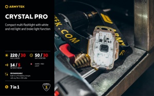 Lanterna multifunctionala Armytek Crystal Pro Grey 220 lm reincarcabila Micro-USB - Img 9