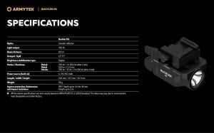 Lanterna tactica Armytek Buckler M1 White 700 lm pentru pistol, cu montura Glock si Picatinny - Img 20