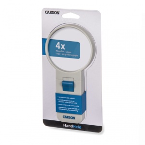 Lupa de mana putere 4x cu LED-uri asferice, Carson - Img 4