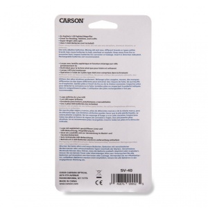 Lupa de mana putere 4x cu LED-uri asferice, Carson - Img 5