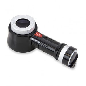 Lupă de precizie MeasureLoupe cu iluminare UV si LED 11,5x - Carson - Img 2