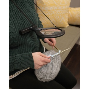 Lupa hands-free LumiCraft, putere 2x/4x cu leduri - Carson - Img 4