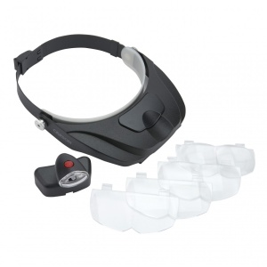 Lupa pentru cap MagniVisor, cu 4 lentile si LED - Carson - Img 11