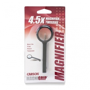 Lupa portabila MagniGrip, putere 4.5x cu penseta de precizie - Carson - Img 7