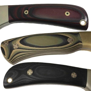 Material compozit pentru maner cutit G10 - 8 mm, SureTouch Dark Grey Glass/Black Rubber 2/1 - Img 2