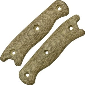 Micarta Canvas (foaie de cort) Green/Black 1/1- 8 mm, pentru maner de cutit - Img 2