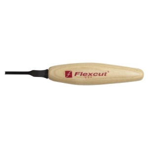 Micro dalta adanca cu varf in V la 60° pentru sculptura in lemn, Flexcut - Img 3