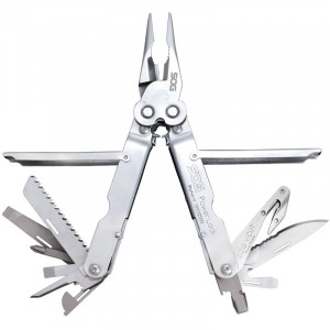 Multitool SOG PowerLock V-Cutter cu husa din nylon, 18 functii, otel inoxidabil 420, Compound Leverage - Img 2