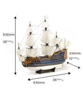 Navomodel nava de razboi Soleil Royal, scara 1:72 - Artesania Latina - Img 4