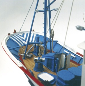 Navomodel Noua Tuna Boat Marina II, scara 1:50 Model din lemn Kit barca de pescuit - Artesania Latina - Img 4