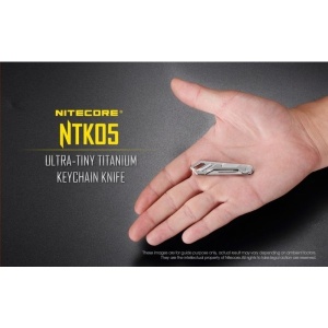 Nitecore NTK05 Cutit din Titan cu Lama de Bisturiu - Img 7