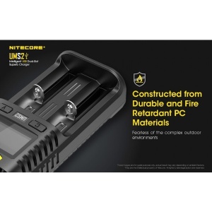 Nitecore UMS2 - Incarcator USB-C 2 Sloturi cu LCD - Img 12