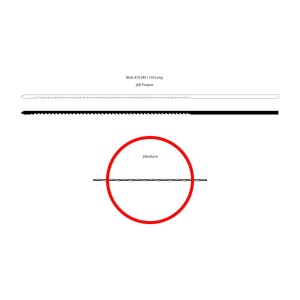 Panze traforaj speciale albastre, reglate cu contra dinti NIQUA 13 cm, 100 panze