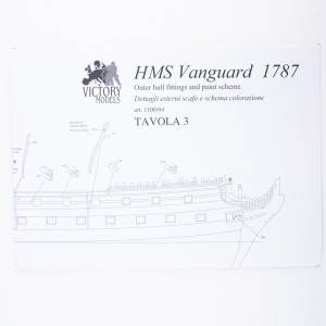Planuri contructie navomodel Victory Models, HMS Vanguard, Scara 1:72, Lungime: 1180mm, Amati Italia - Img 3