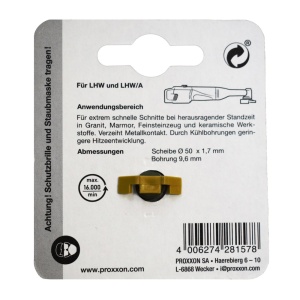 Proxxon 28157, Disc diamantat Turbo Rim, diametru de 50mm - Img 3