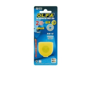 RB-18-2 Set 2 lame cutter rotativ 18mm, Olfa - Img 1