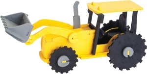 Sablon din lemn, "Buldo-excavator", pentru traforaj, dimensiunea A4, Pebaro - Img 5
