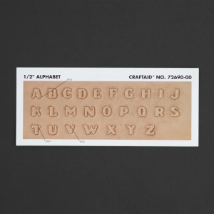 Sablon pentru pielarie, litere mari, 12mm - Tandy Leather