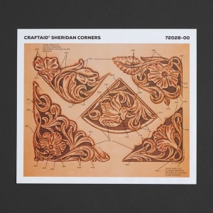 Sablon pielarie pentru colturi SHERIDAN - Tandy Leather SUA - Img 1