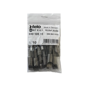 Set 10 biti Felo, seria Industrial profil Drept, E6.3, 10.0x1.6mm, 50mm - Img 1