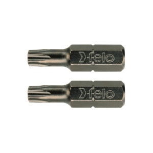 Set 2 biti Industriali profil Torx, Felo, C6.3, TX9, 25mm