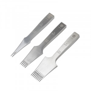 Set 3 dalti pielarie tip frantuzesc reverse WUTA de 3mm - Img 2