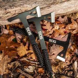 Set 3 tomahawk-uri de aruncat SOG Throwing Hawks, otel 3Cr13, muchie 45 mm - Img 19