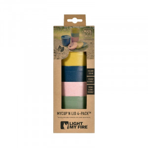 Set 4 cani mici cu capac MyCup´n Lid Short BIO, LIGHT MY FIRE - Img 5