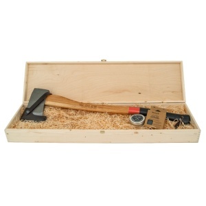 Set cadou Topor Yankee Axe cu teaca din piele, Adler