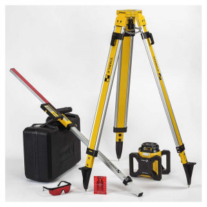 Set cu nivelă laser rotativ, trepied și riglă de 2,4 m, Stabila - Img 2