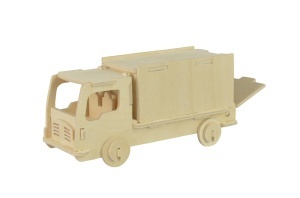 Set de constructie din lemn "Camion" debitat cu laser Pebaro