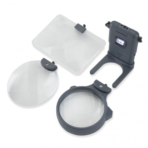 Set de lupe 3 in 1 hands-free cu leduri - Carson - Img 1