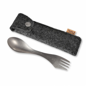 Set spork din titan si teaca Spork Kit Titanium, LIGHT MY FIRE - Img 3