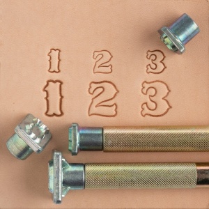 Set stante embosare piele CIFRE de 13mm. - Img 4