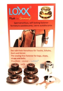 Seturi de incuietoare cap mic LOXX pentru genti de piele, diverse finisaje - Img 4