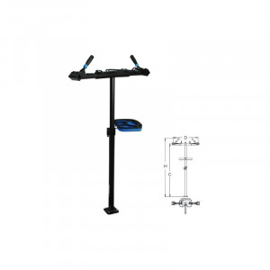 Stand pentru reparare biciclete cu doua falci(cu arc si piulita reglabila) fara farfurie plata, Unior - Img 2
